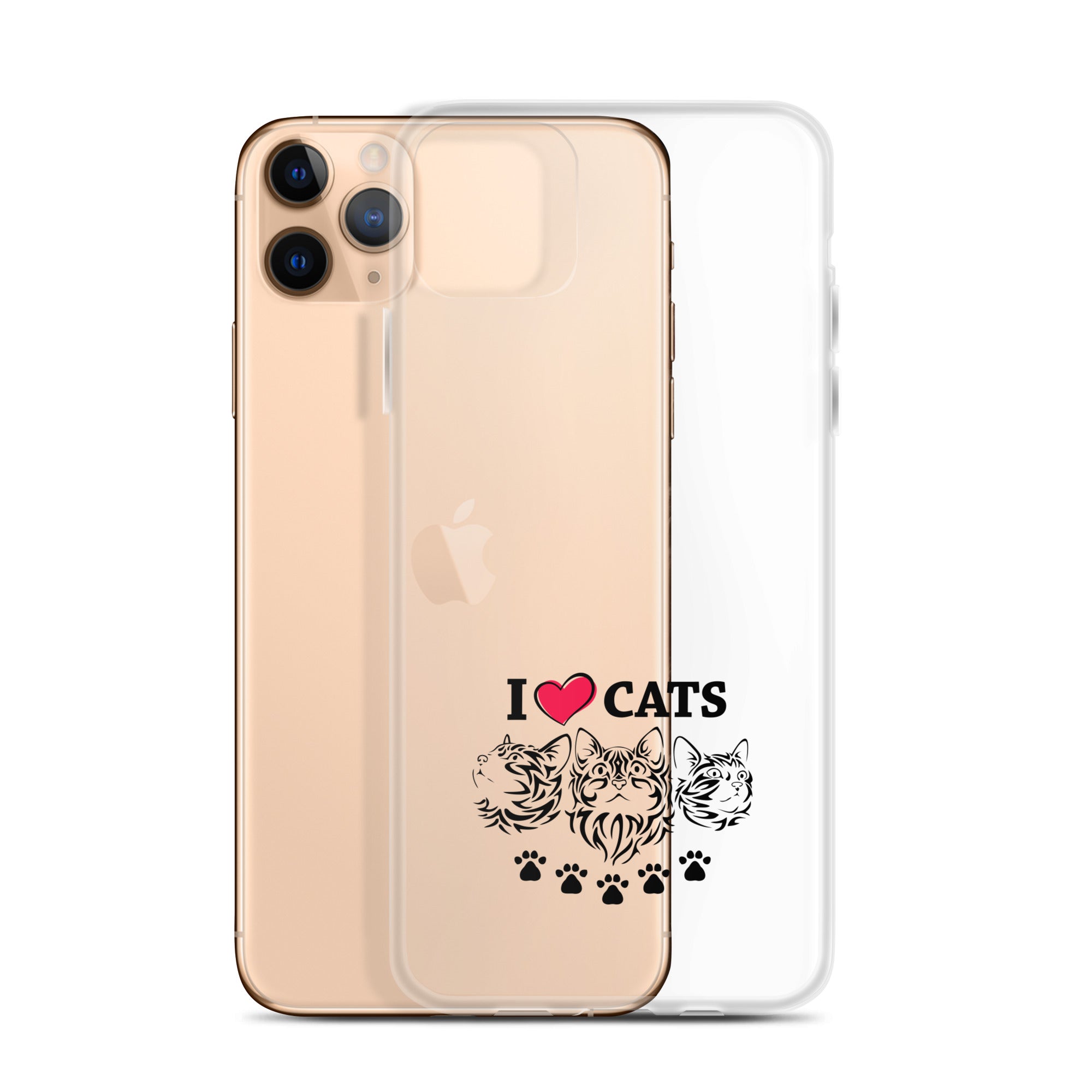 I LOVE CATS - iPhone Case