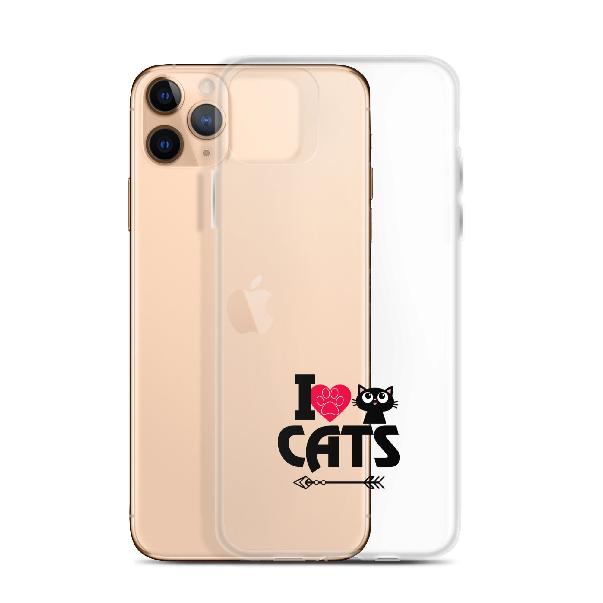 I LOVE CATS - iPhone Case