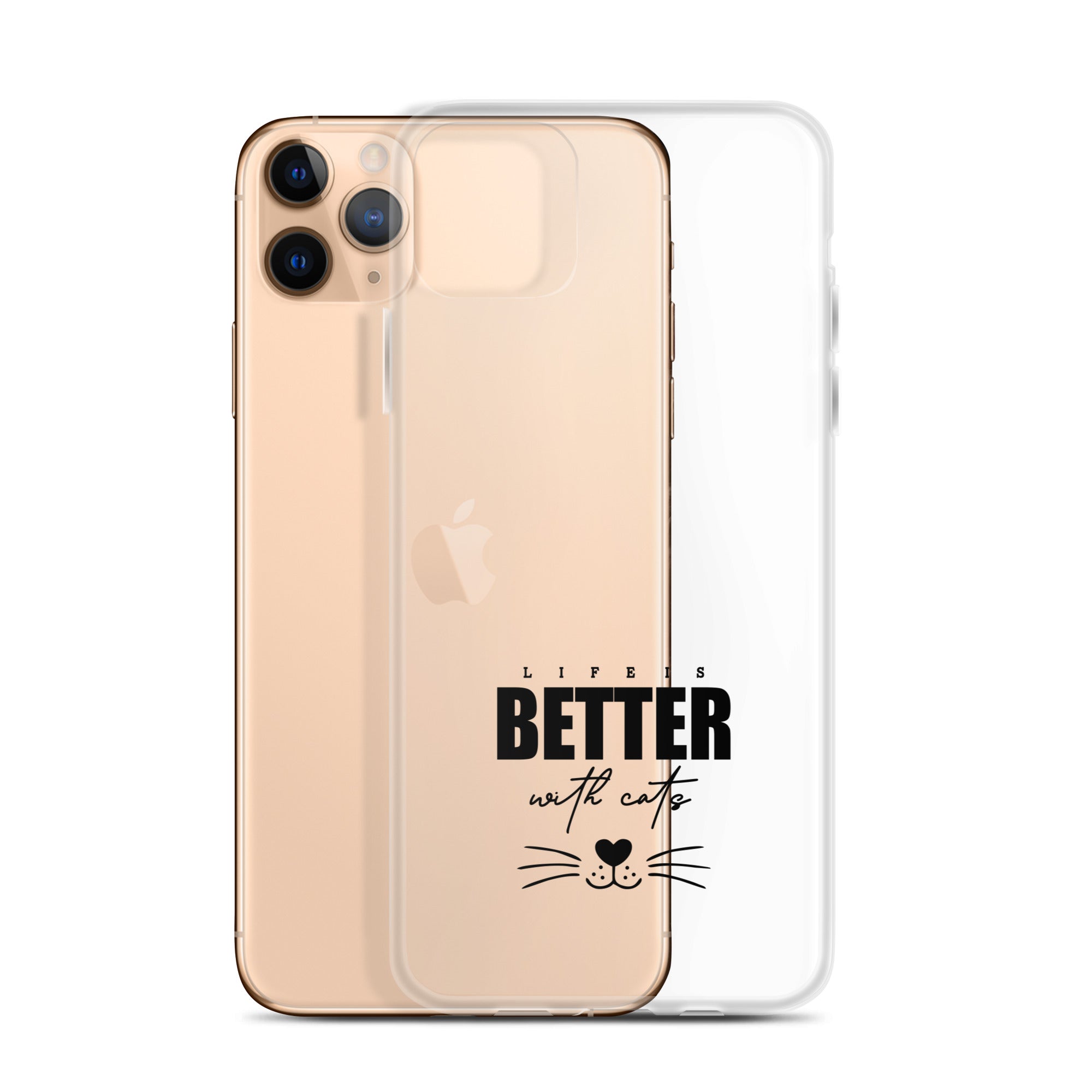 LIFE IS BETTER WITH CATS - iPhone Case