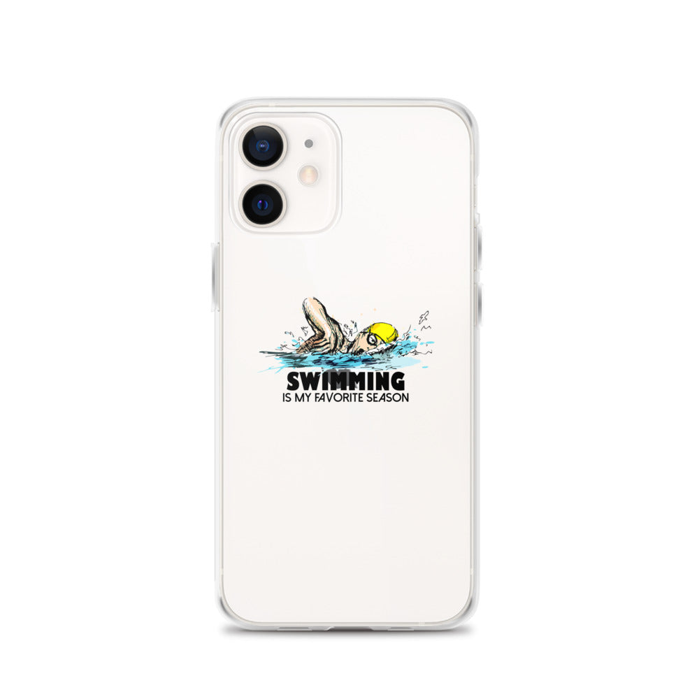 Swimming- iPhone Case Transparent