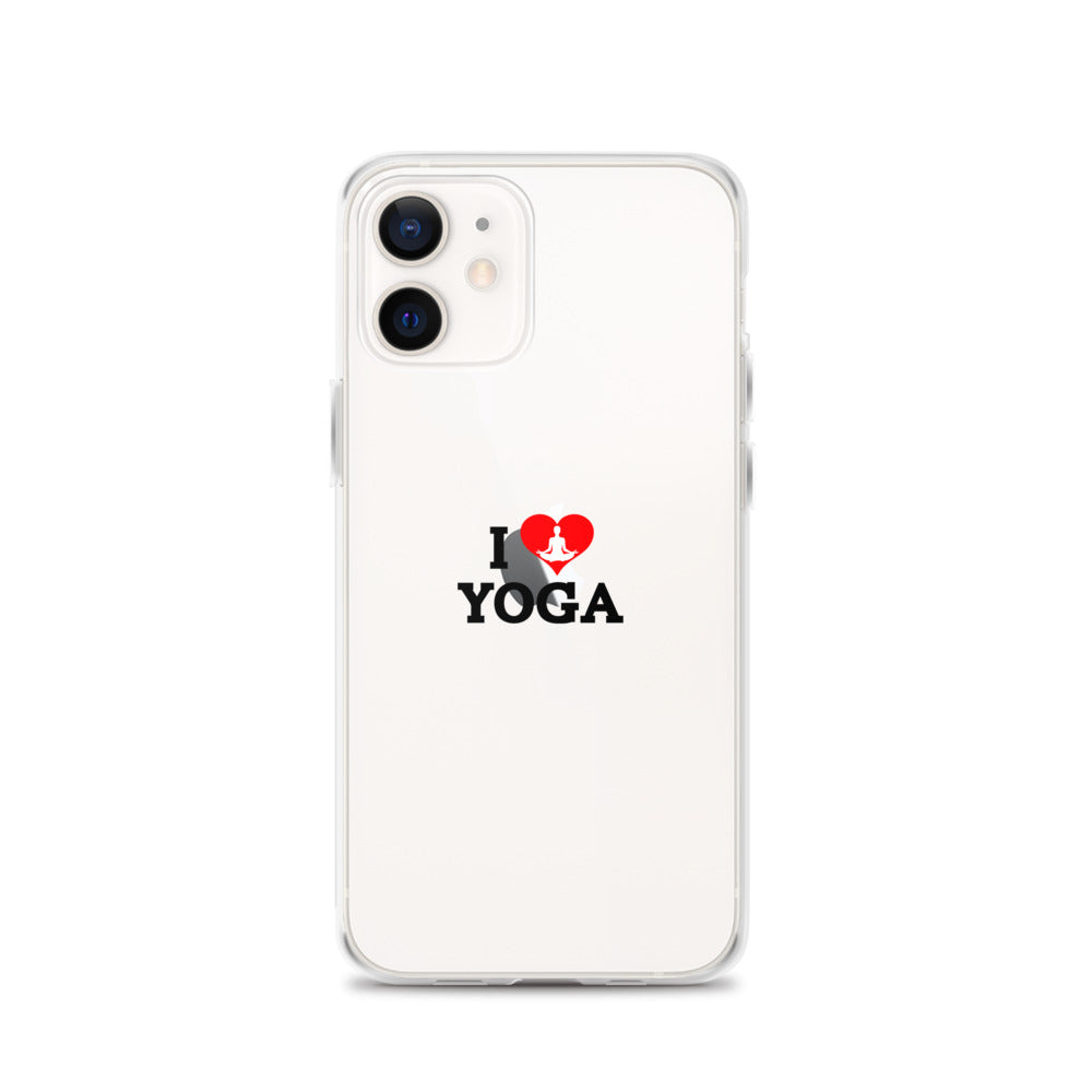 I LOVE YOGA- iPhone Case Transparent