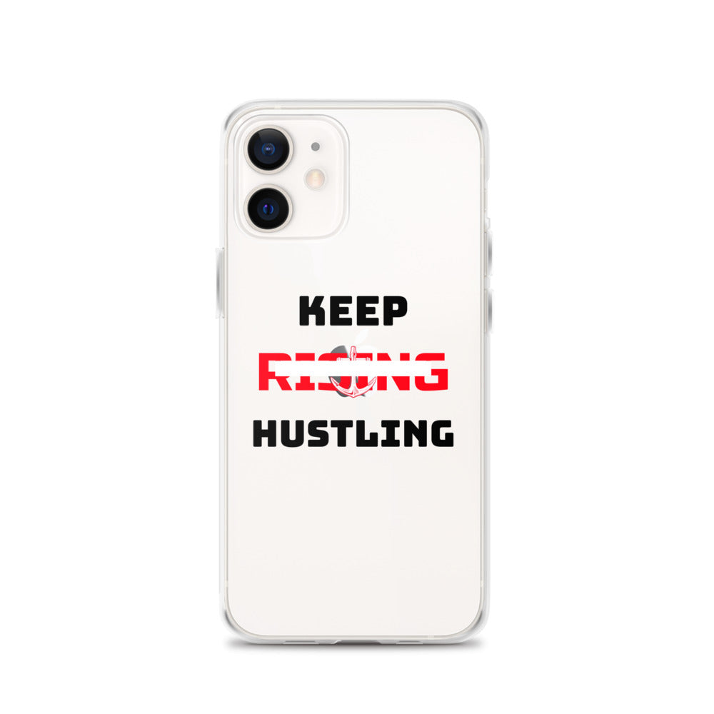 KEEP RISING HUSTLING - iPhone Case Transparent