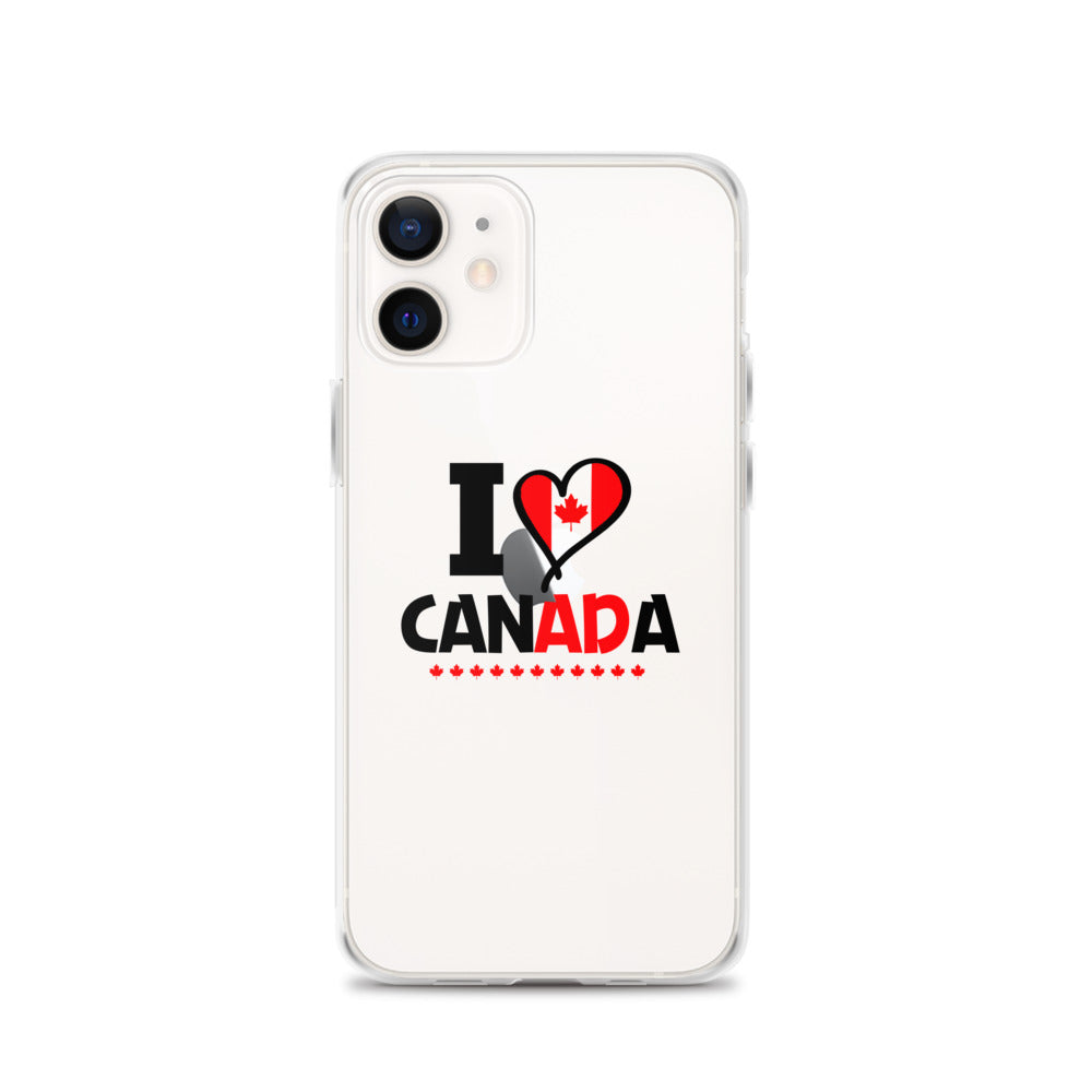 I LOVE CANADA - iPhone Case Transparent