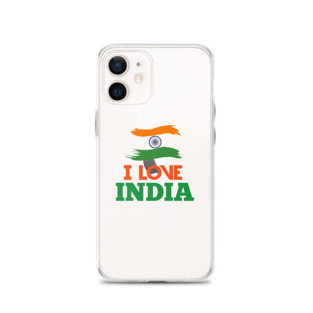 I LOVE INDIA - iPhone Case Transparent