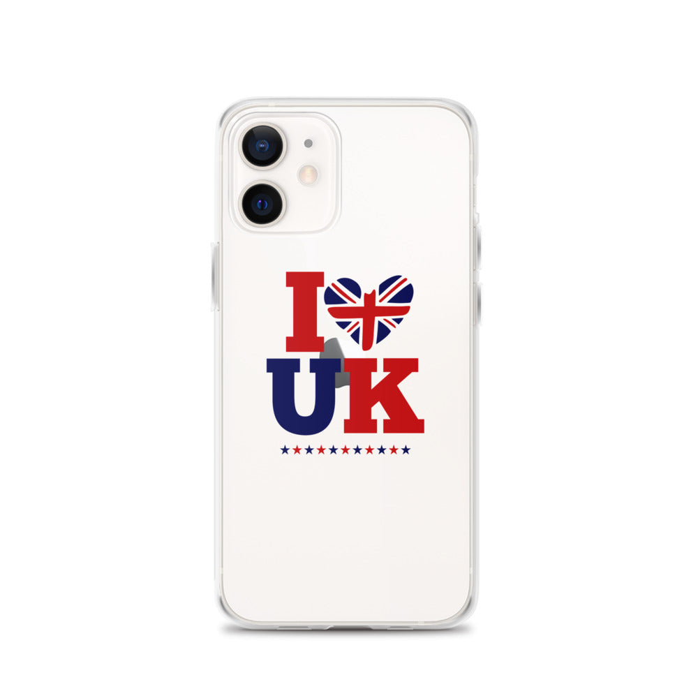 I LOVE UK - iPhone Case Transparent