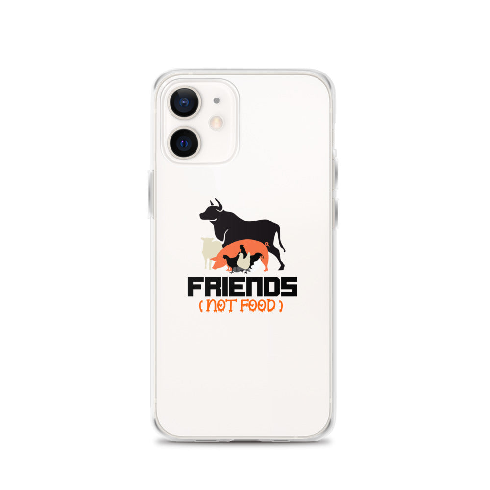 FRIENDS NOT FOOD - iPhone Case Transparent