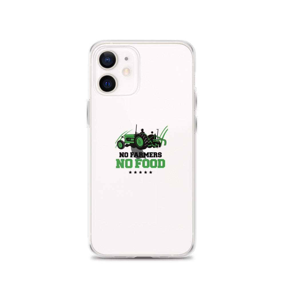 NO FARMERS NO FOOD - iPhone Case Transparent