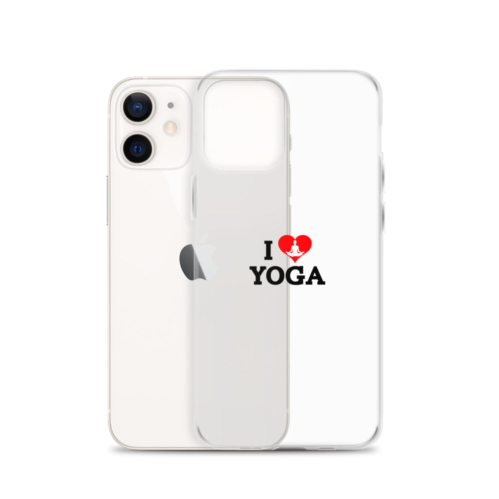 I LOVE YOGA- iPhone Case Transparent