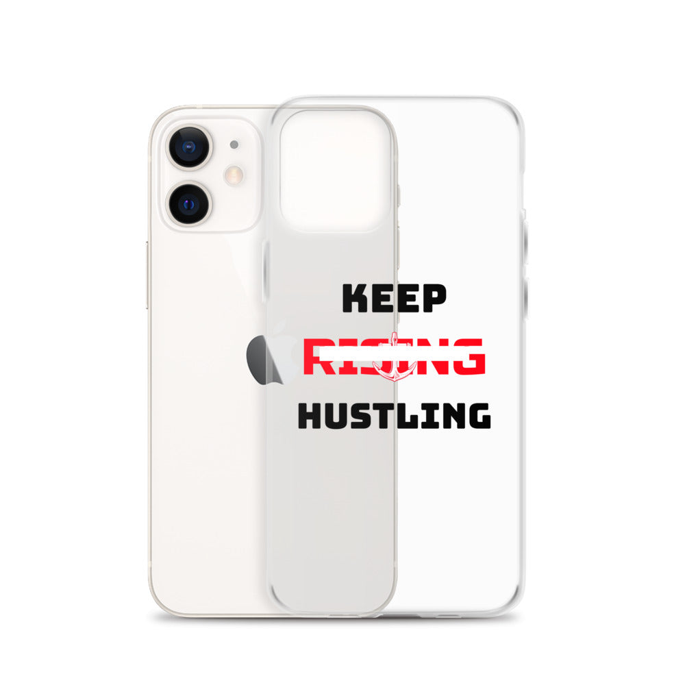 KEEP RISING HUSTLING - iPhone Case Transparent