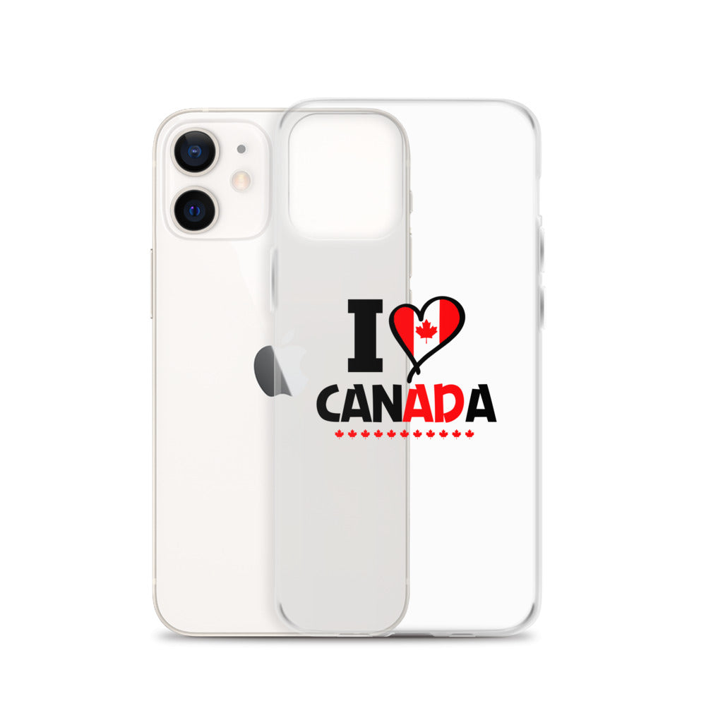 I LOVE CANADA - iPhone Case Transparent
