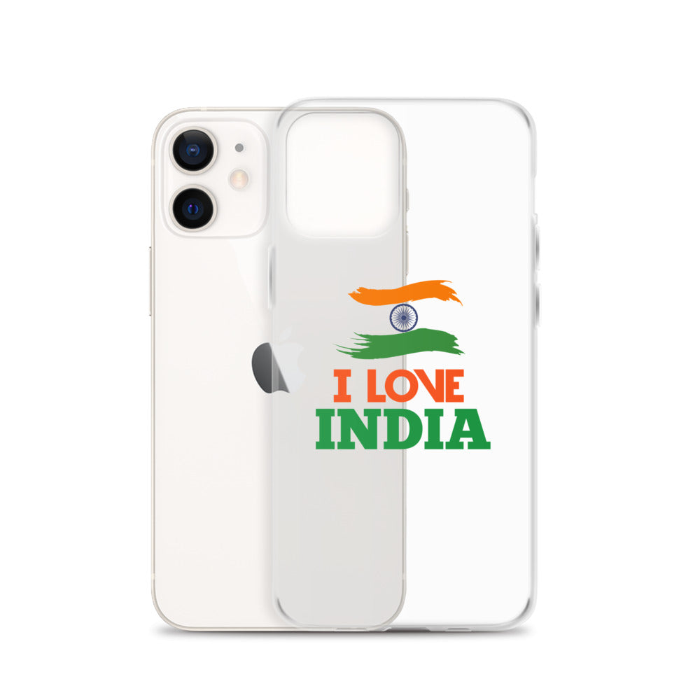 I LOVE INDIA - iPhone Case Transparent
