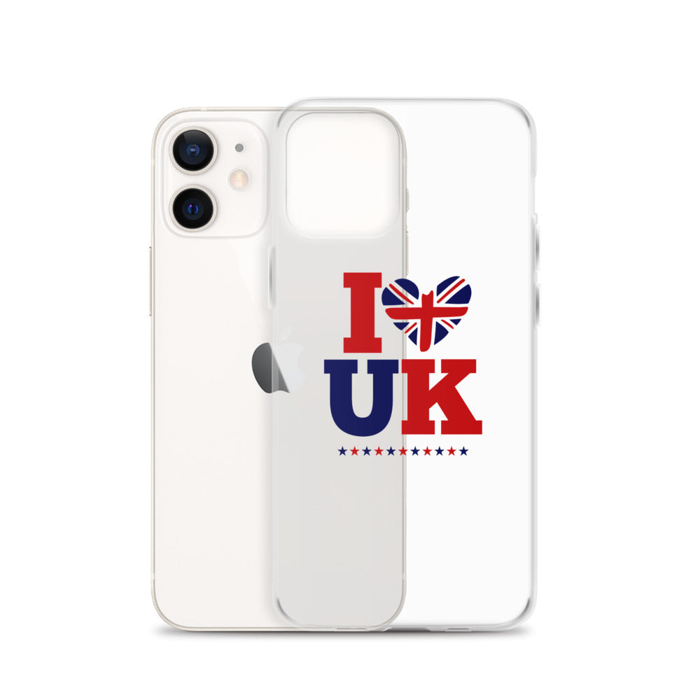I LOVE UK - iPhone Case Transparent