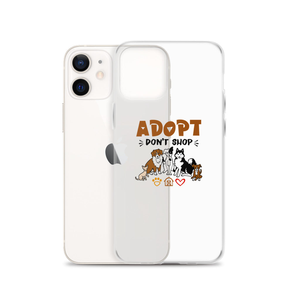 ADOPT DON'T SHOP - iPhone Case Transparent