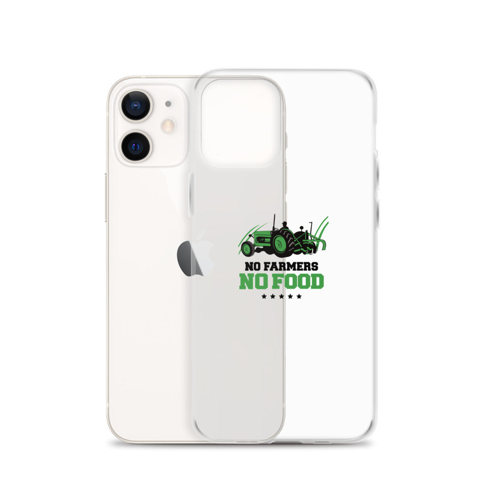 NO FARMERS NO FOOD - iPhone Case Transparent