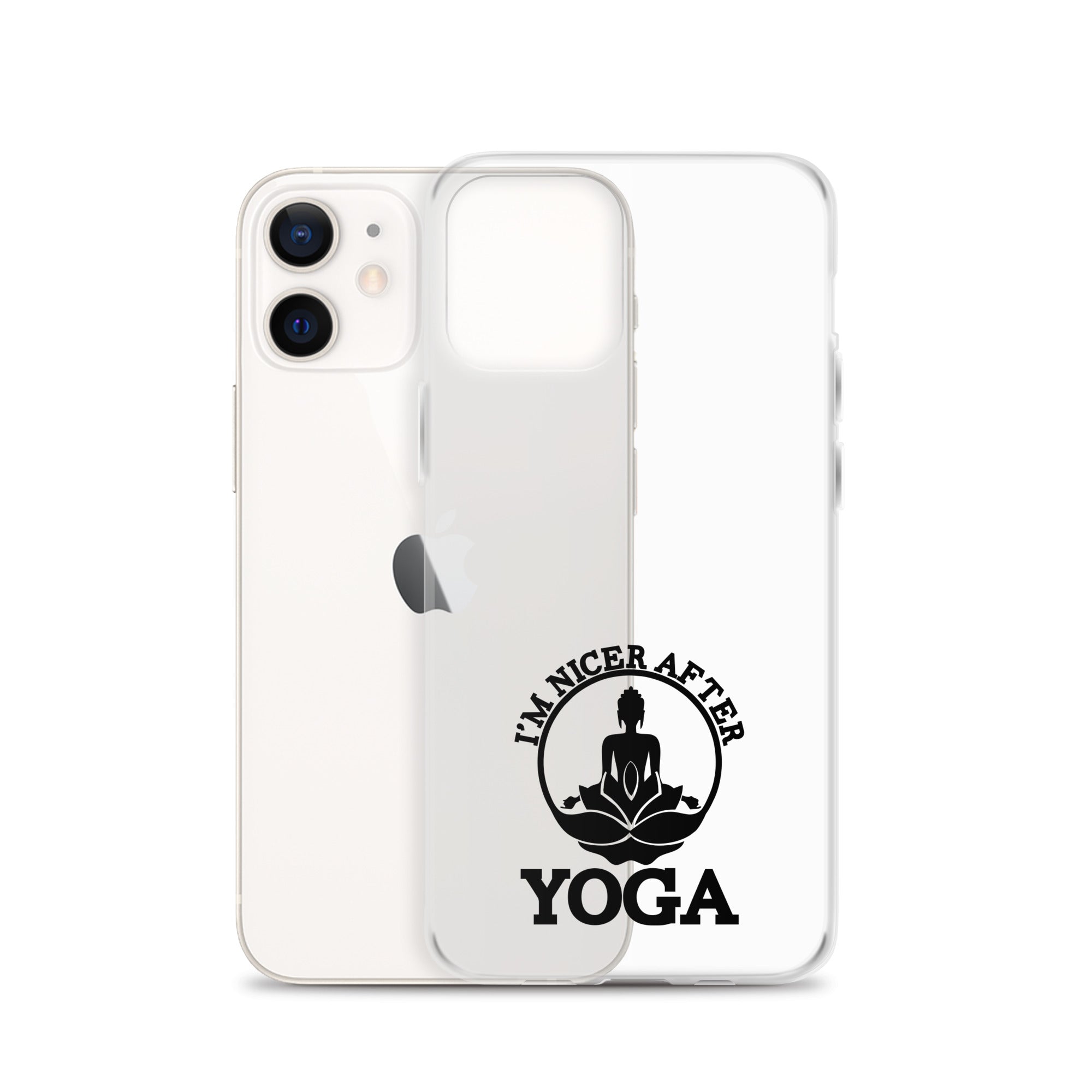 I'M NICER AFTER YOGA - iPhone Case