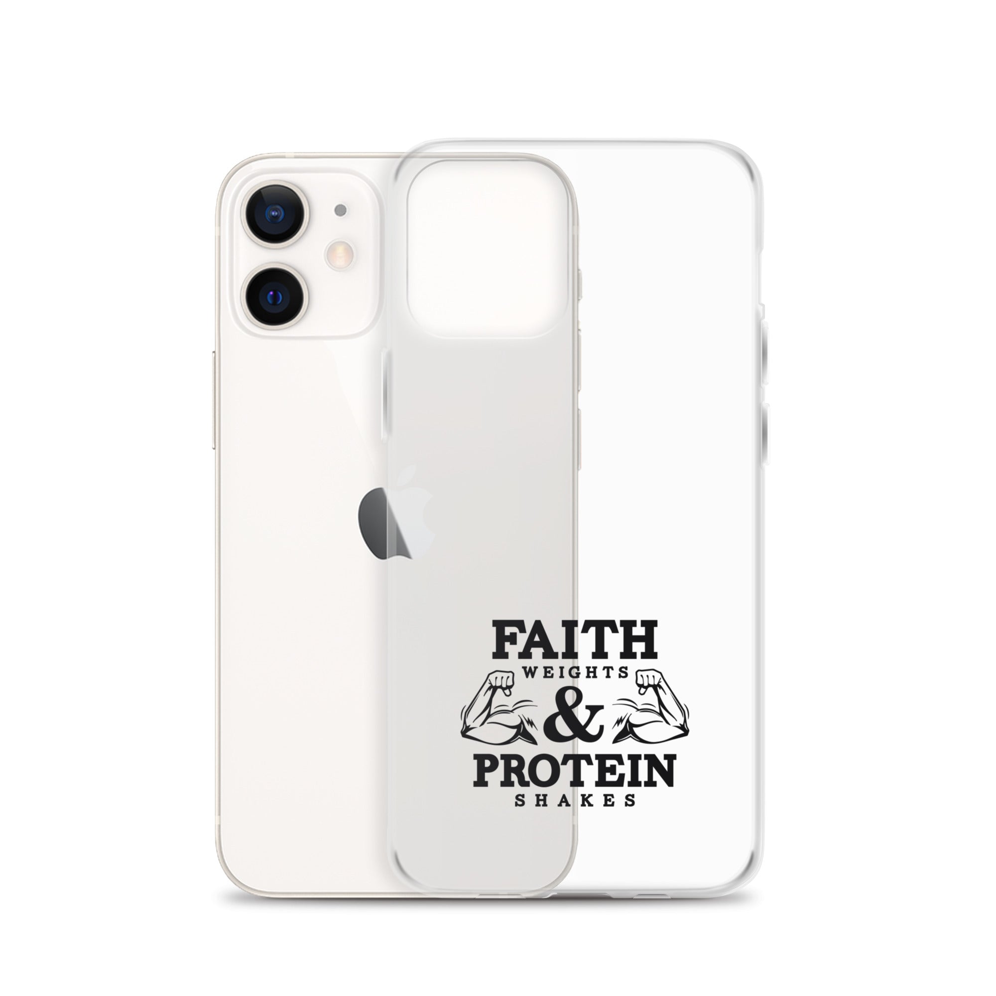 FAITH WEIGHTS & PROTEIN SHAKES - iPhone Case