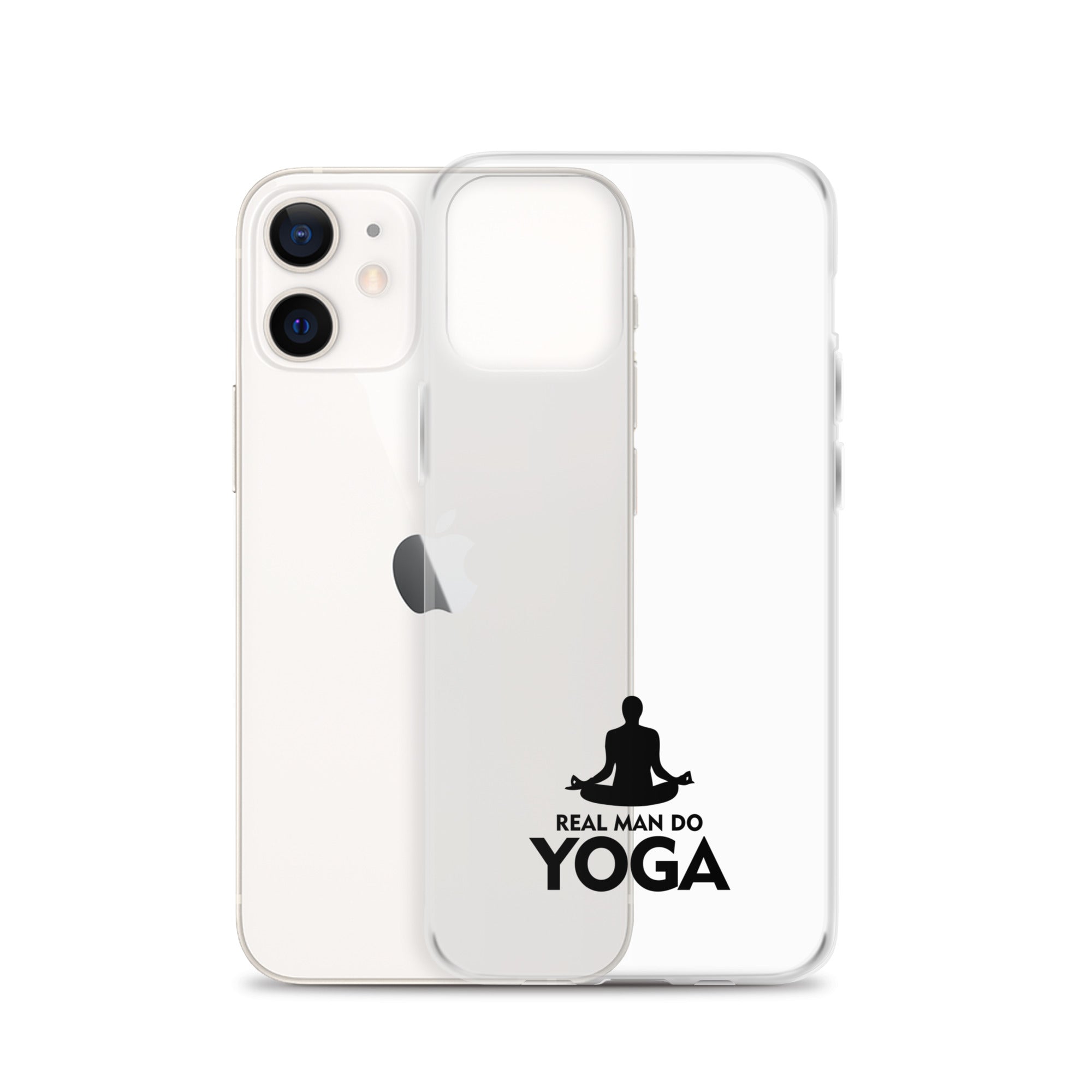 REAL MAN DO YOGA - iPhone Case