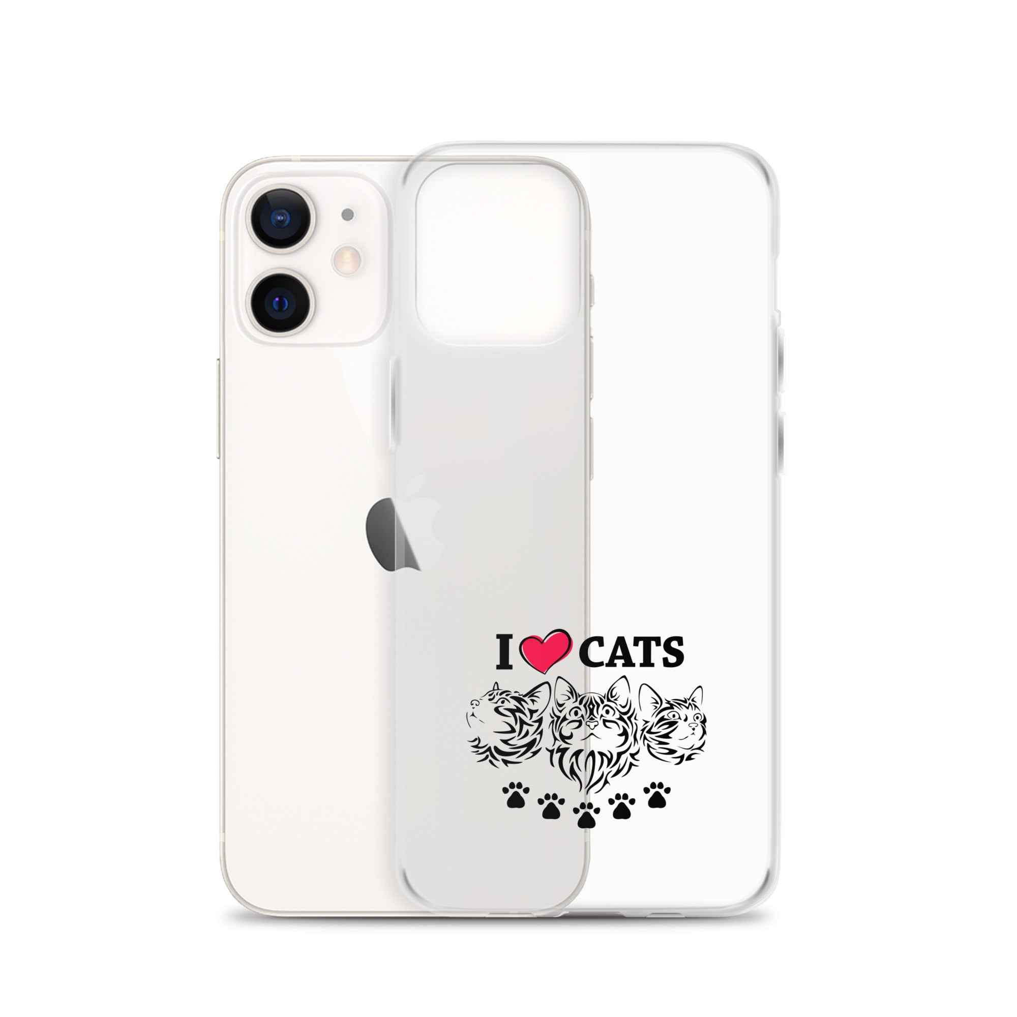 I LOVE CATS - iPhone Case