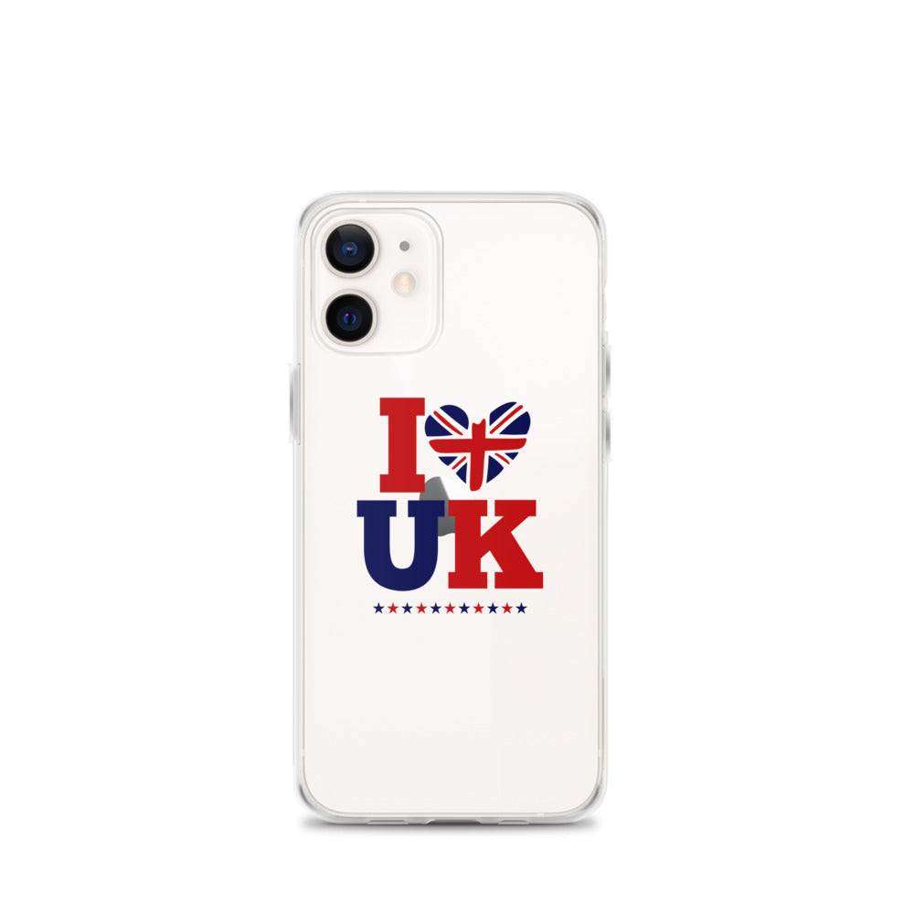 I LOVE UK - iPhone Case Transparent