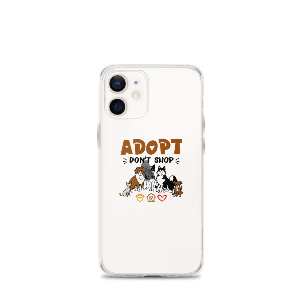 ADOPT DON'T SHOP - iPhone Case Transparent