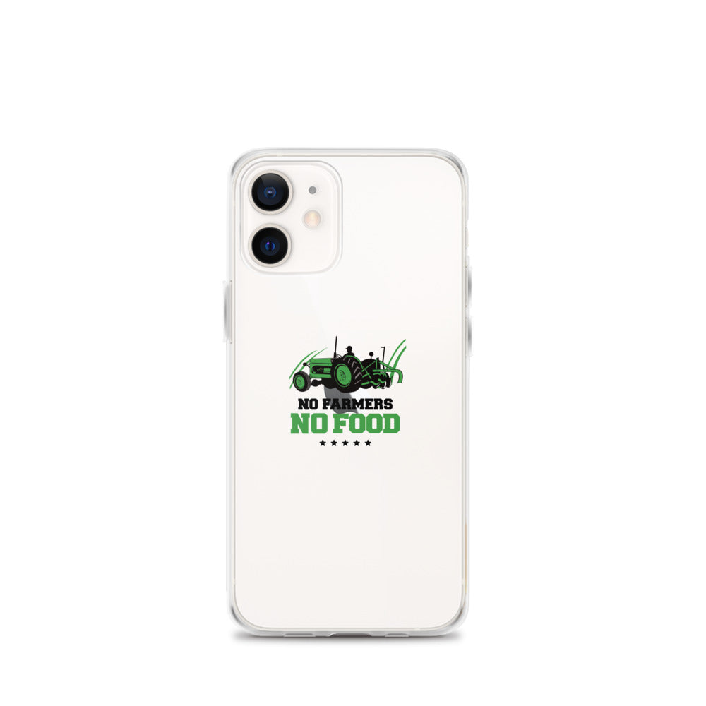 NO FARMERS NO FOOD - iPhone Case Transparent