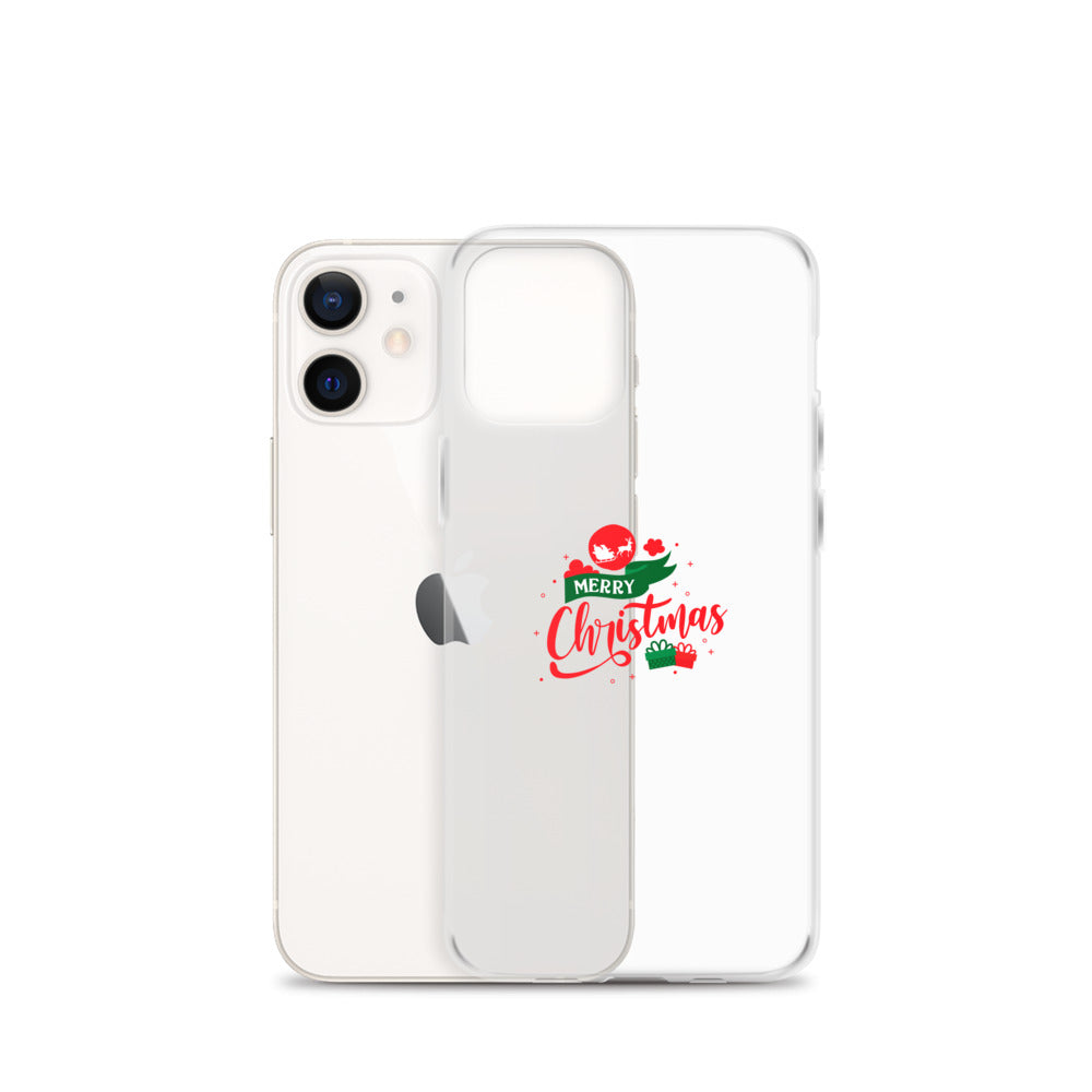 Merry Christmas- iPhone Case Transparent