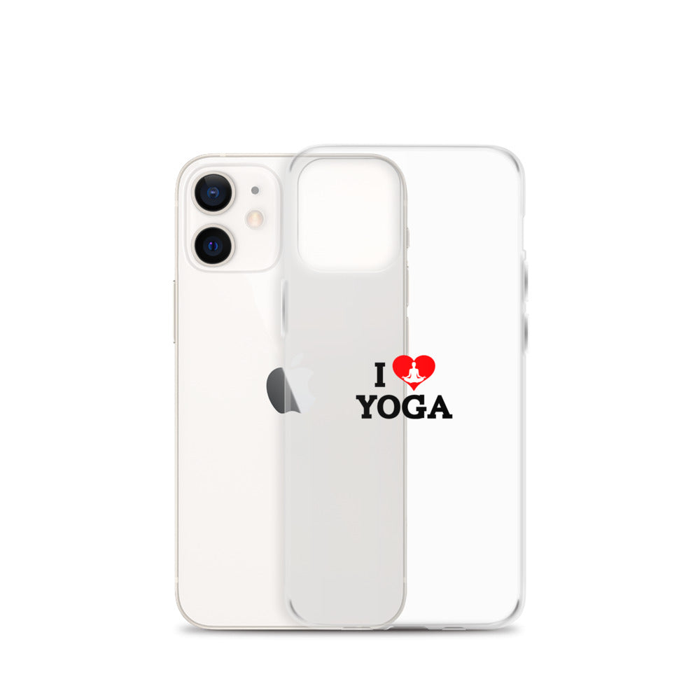 I LOVE YOGA- iPhone Case Transparent