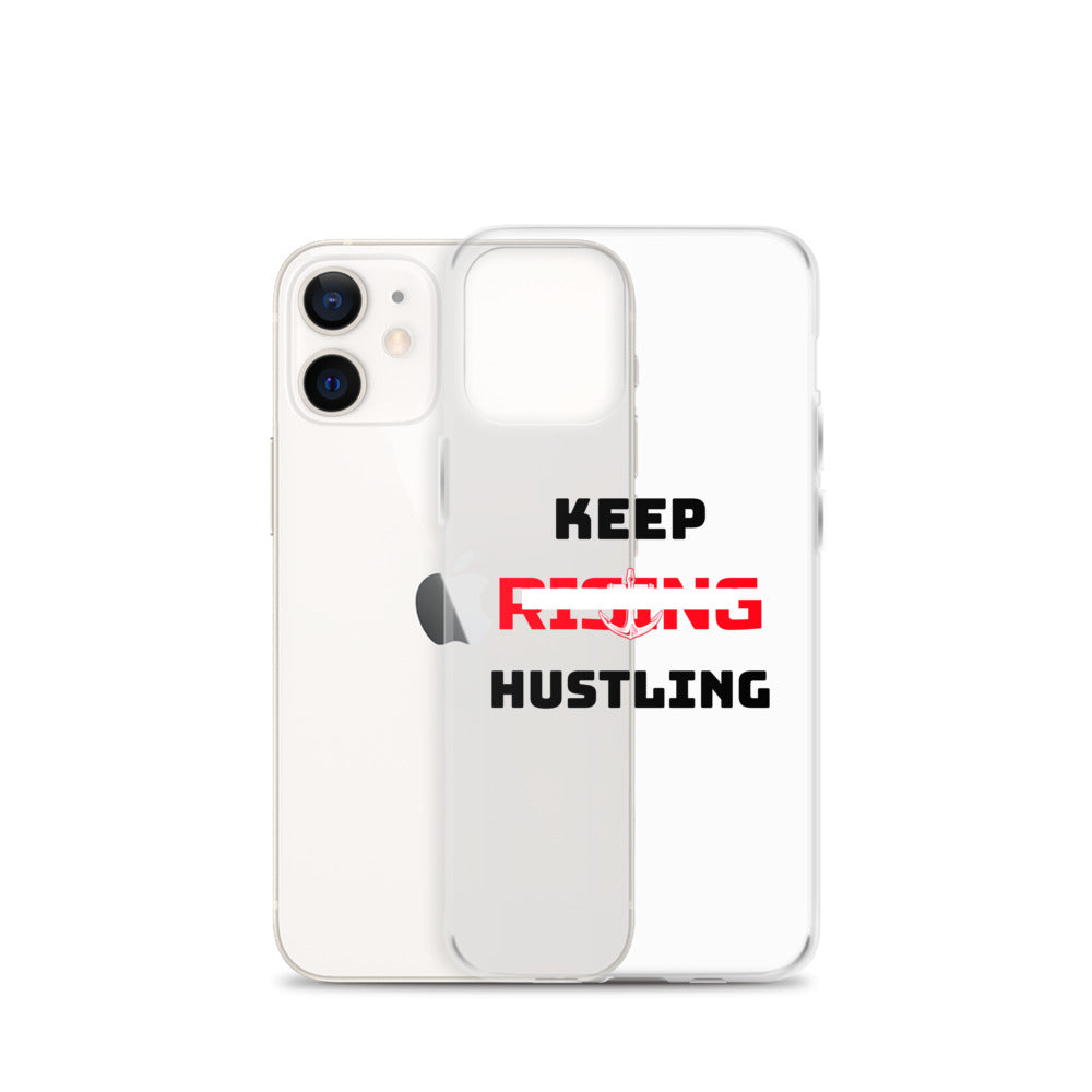 KEEP RISING HUSTLING - iPhone Case Transparent