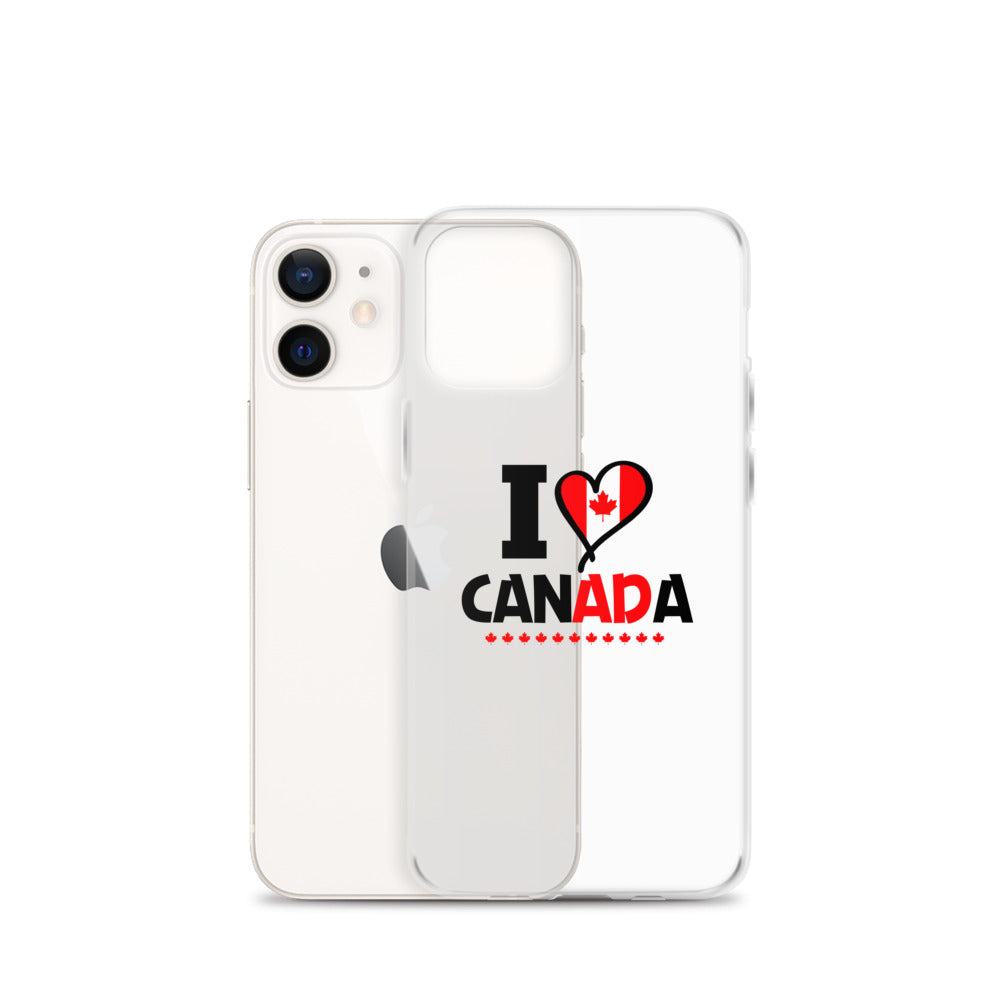 I LOVE CANADA - iPhone Case Transparent