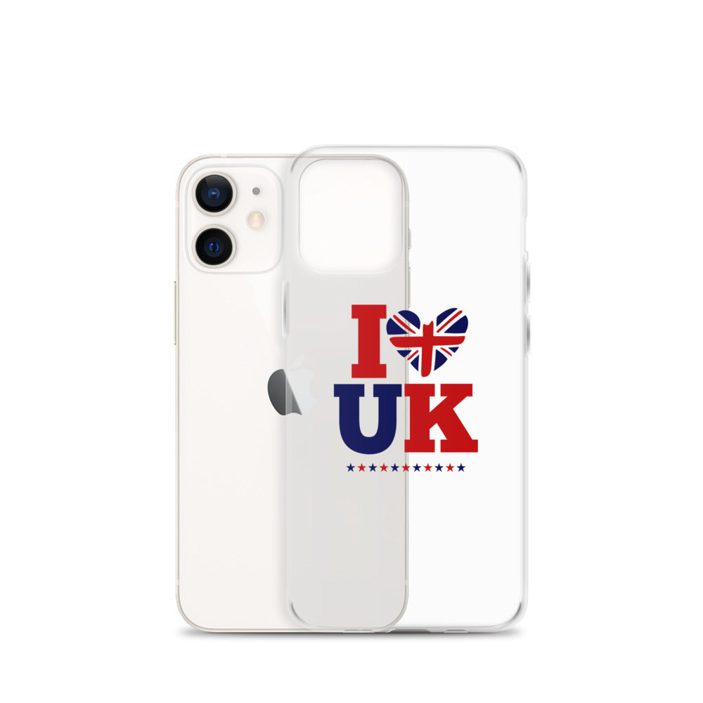 I LOVE UK - iPhone Case Transparent