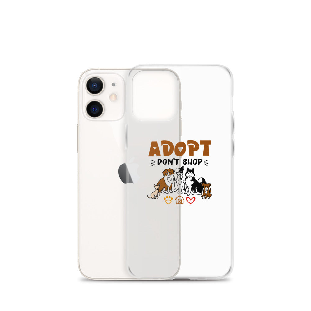 ADOPT DON'T SHOP - iPhone Case Transparent