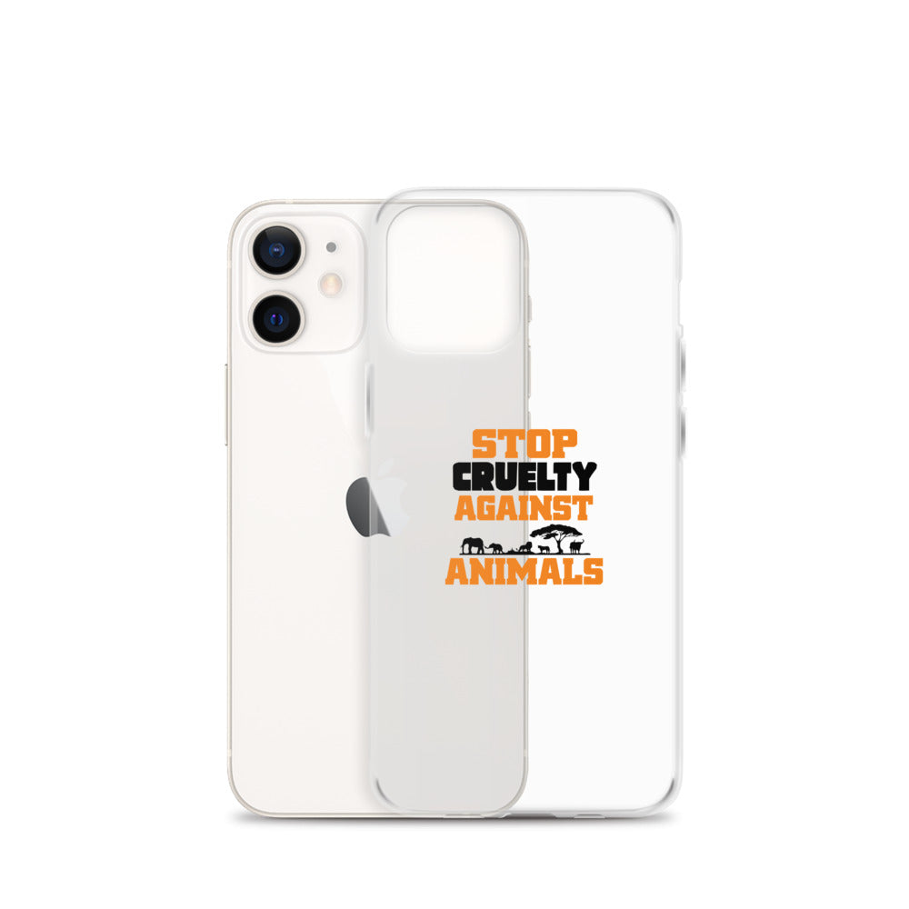 STOP CRUELTY AGAINST ANIMALS - iPhone Case Transparent