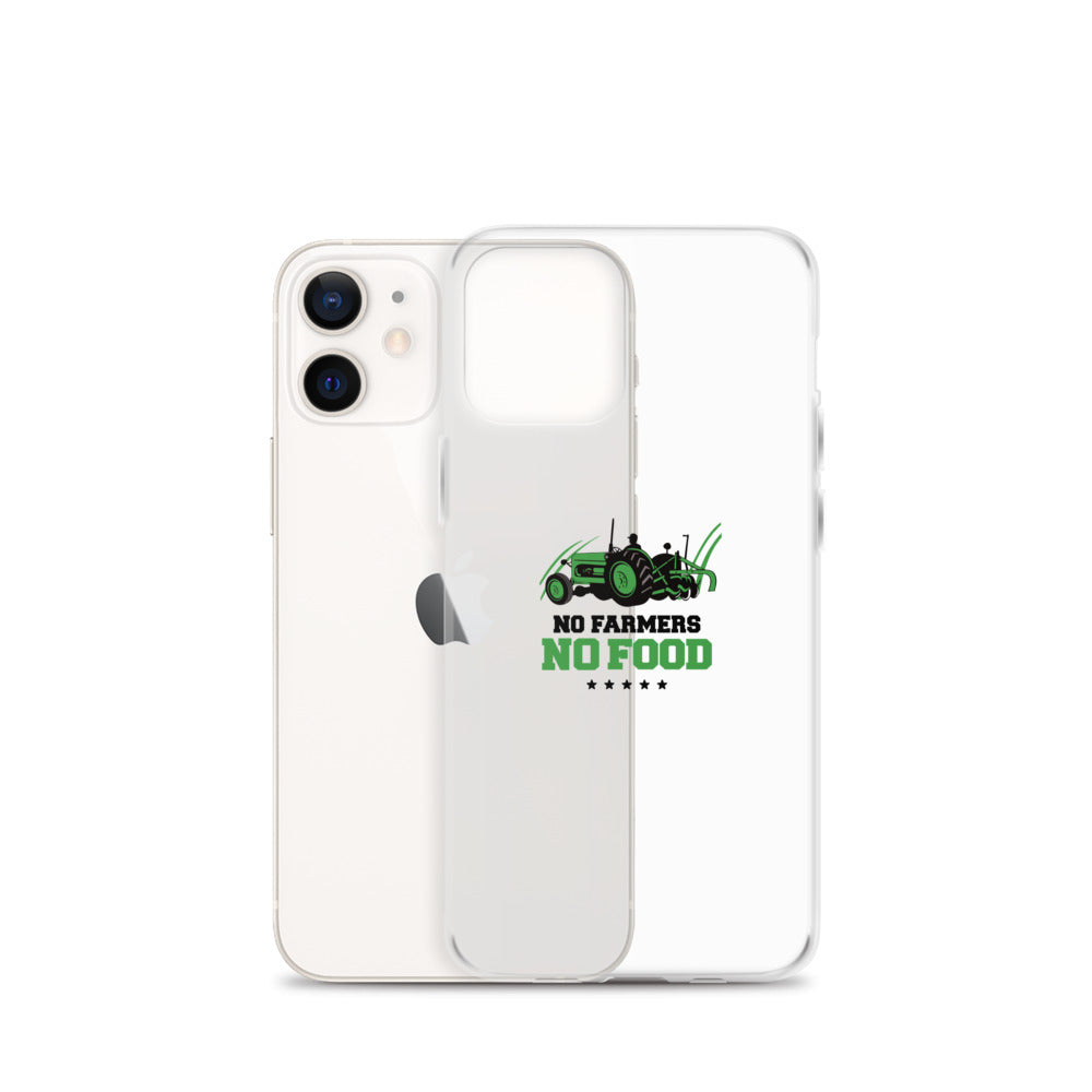 NO FARMERS NO FOOD - iPhone Case Transparent