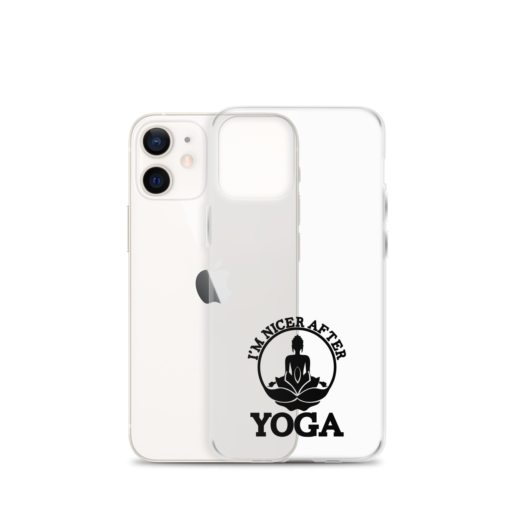 I'M NICER AFTER YOGA - iPhone Case