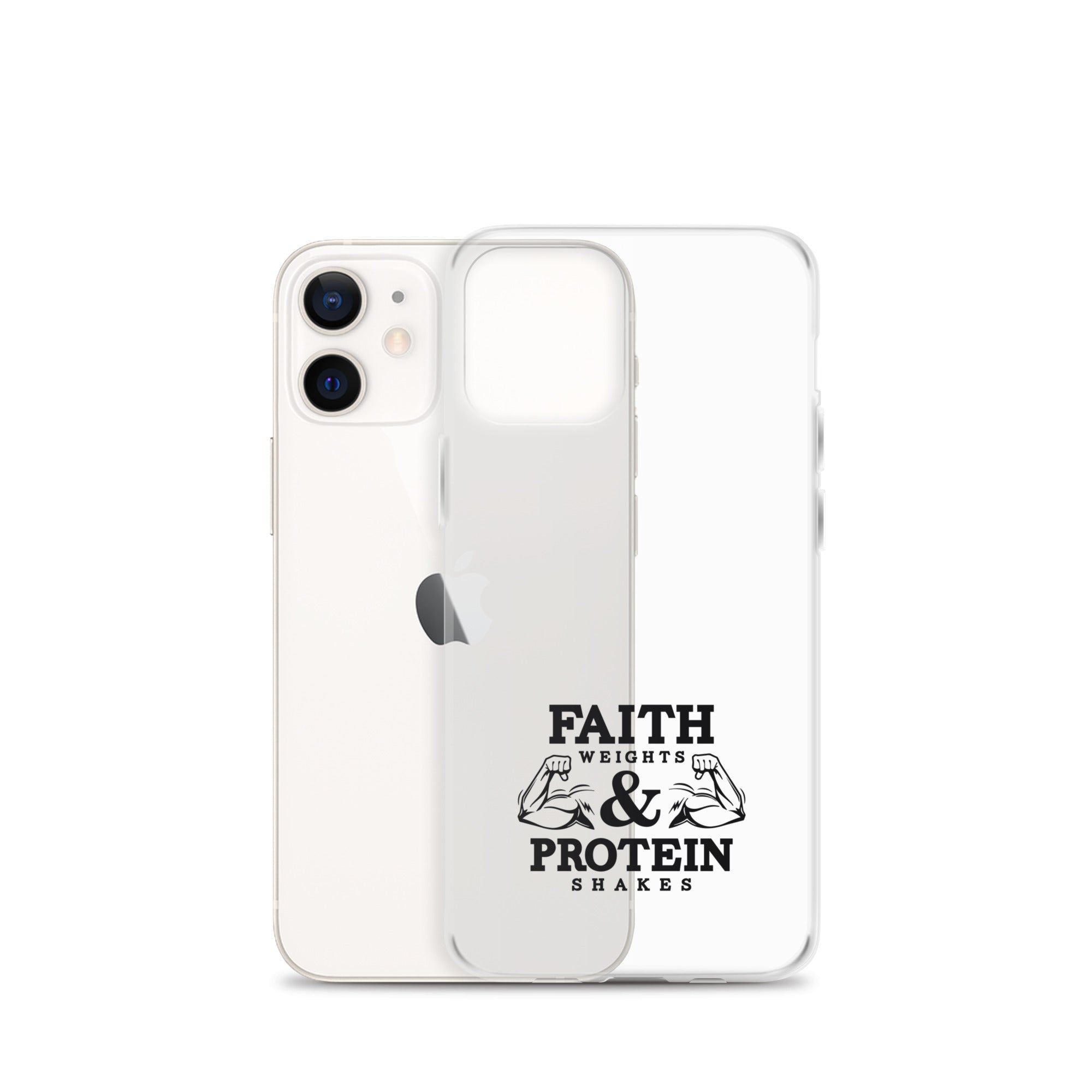 FAITH WEIGHTS & PROTEIN SHAKES - iPhone Case