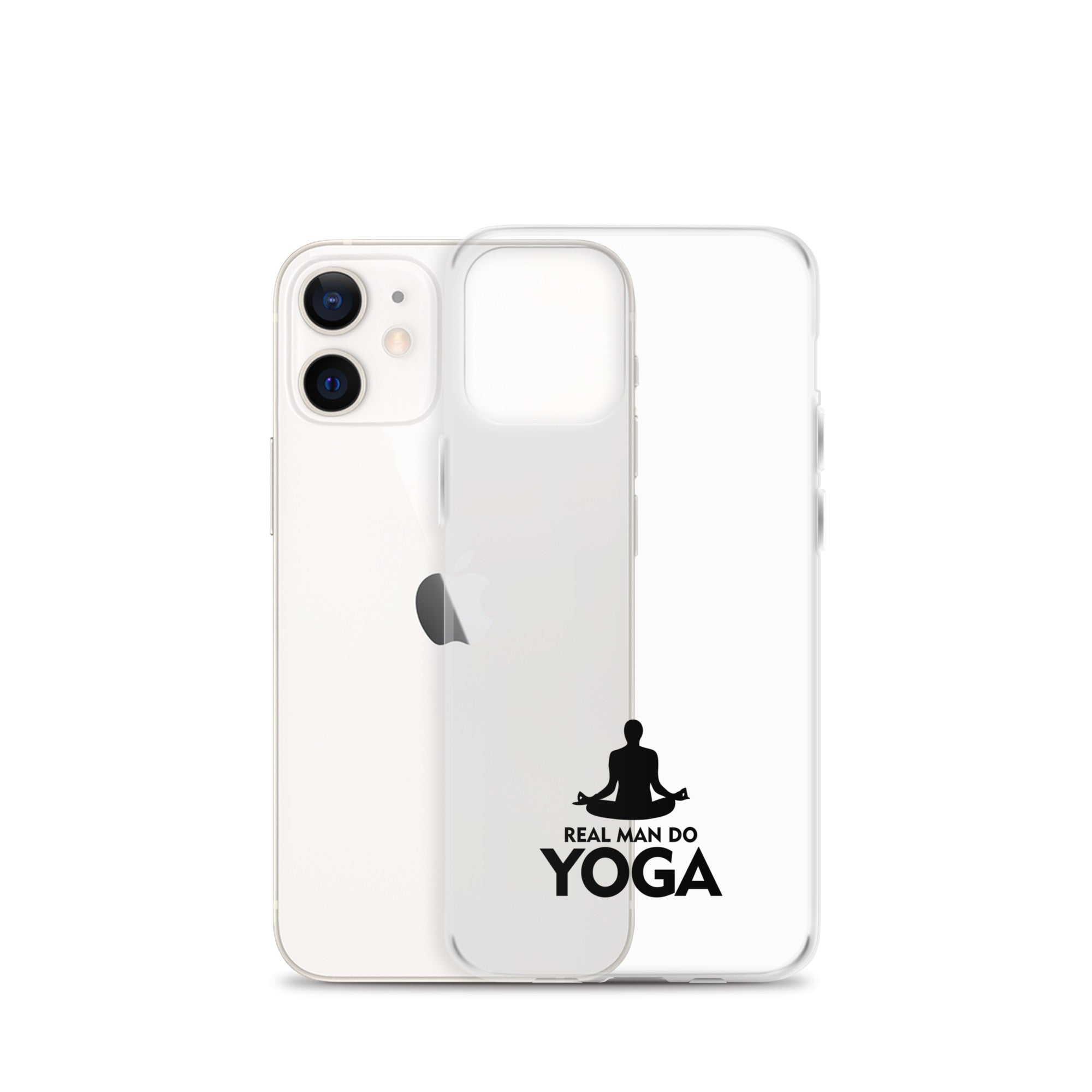 REAL MAN DO YOGA - iPhone Case