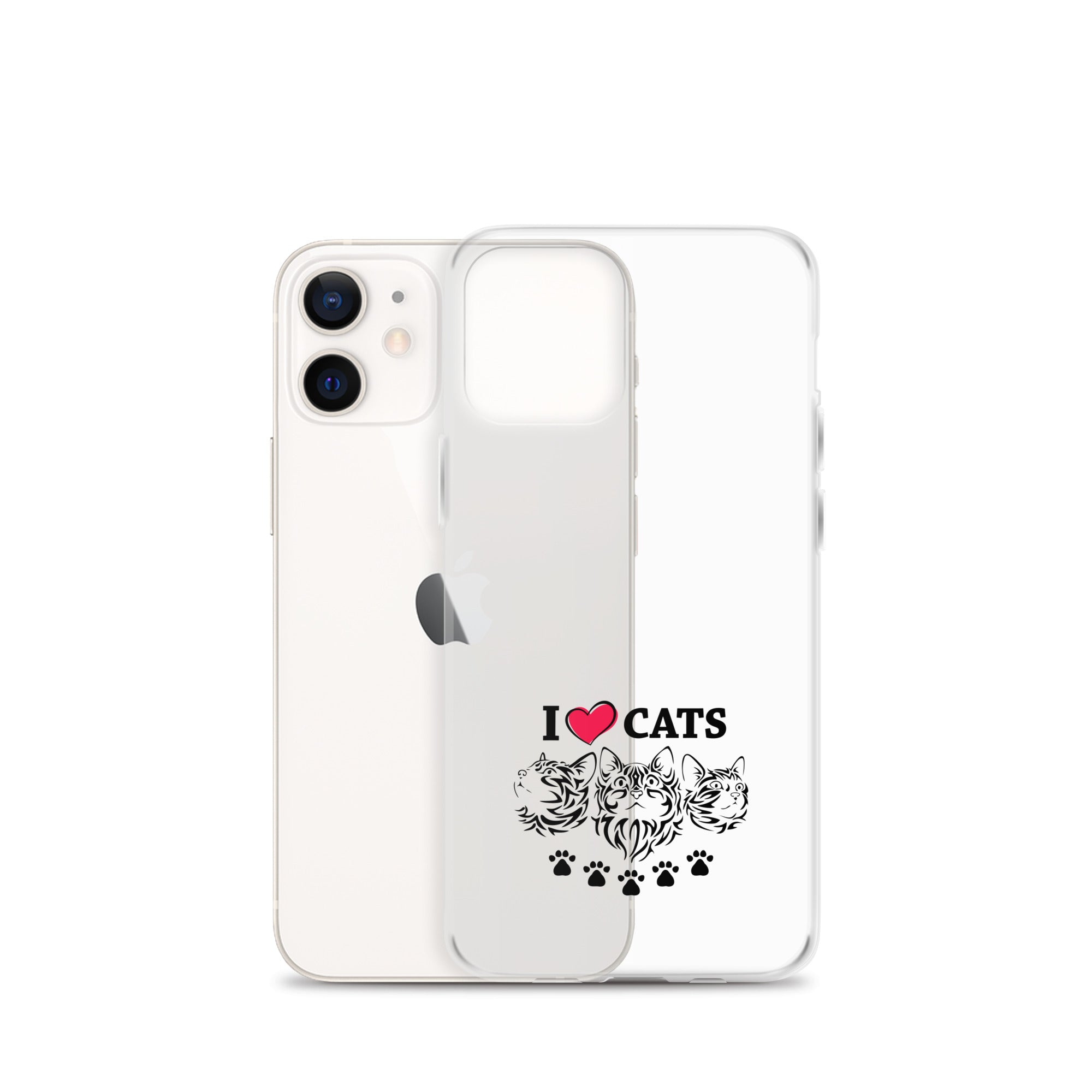 I LOVE CATS - iPhone Case