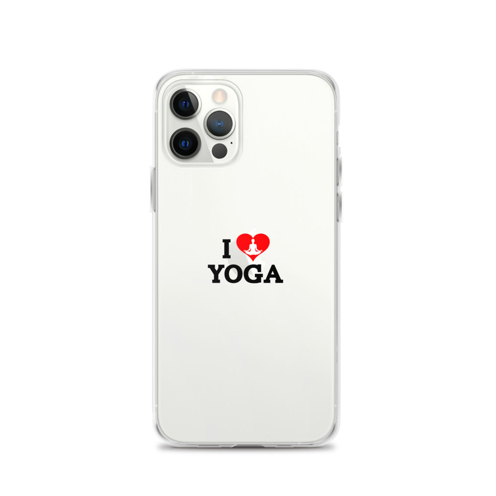 I LOVE YOGA- iPhone Case Transparent