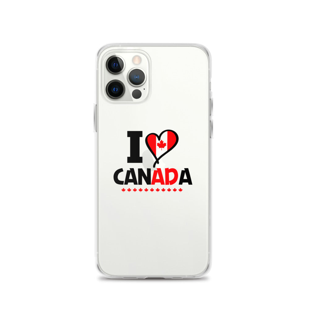 I LOVE CANADA - iPhone Case Transparent