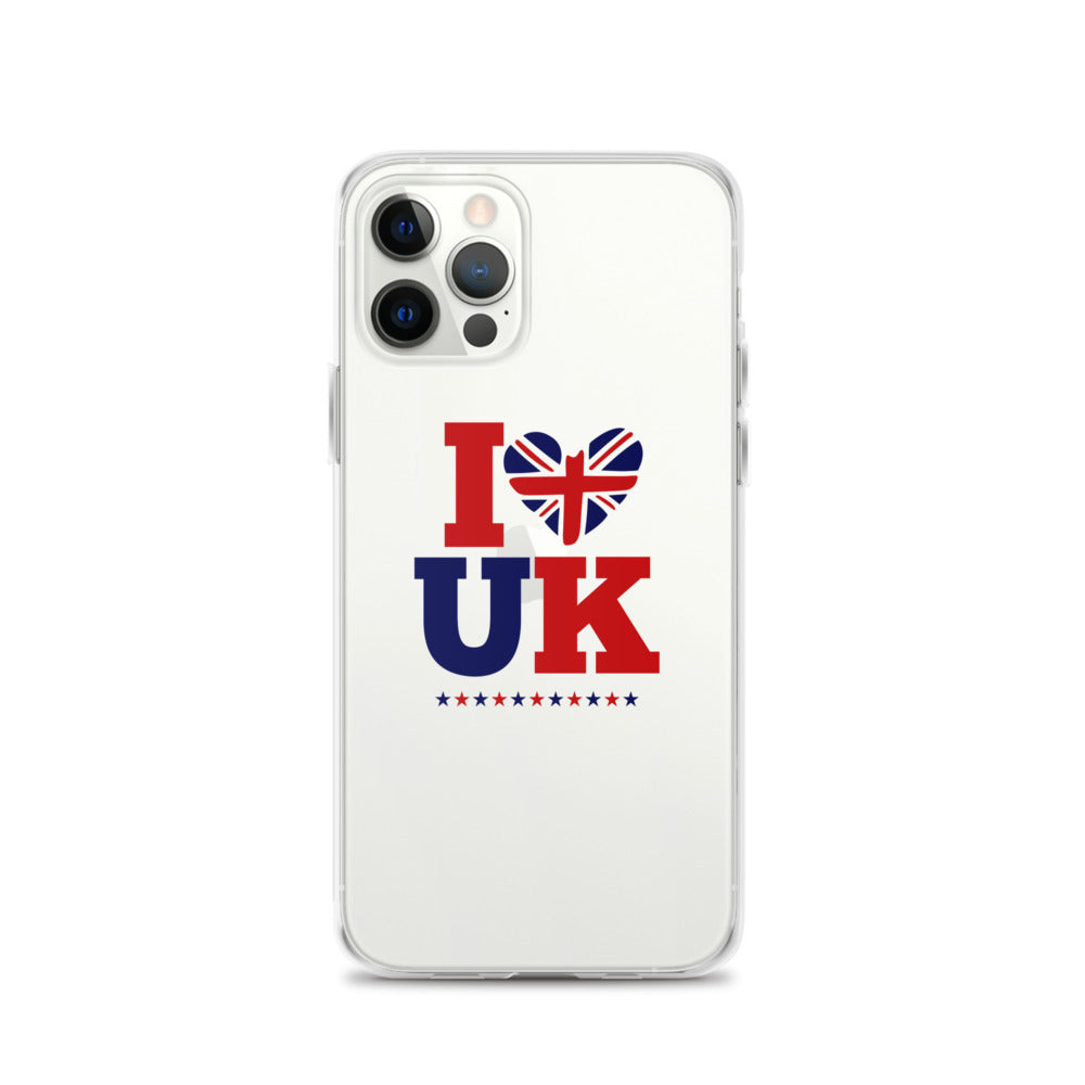 I LOVE UK - iPhone Case Transparent