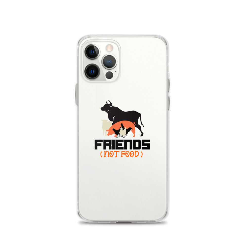 FRIENDS NOT FOOD - iPhone Case Transparent