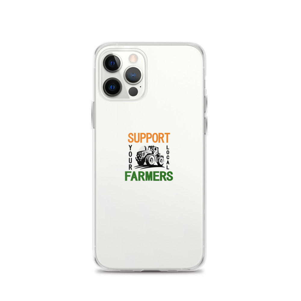 SUPPORT YOUR LOCAL FARMERS - iPhone Case Transparent