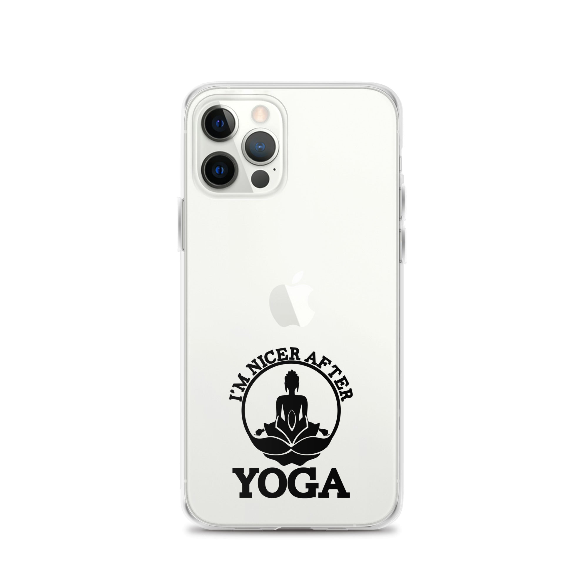 I'M NICER AFTER YOGA - iPhone Case