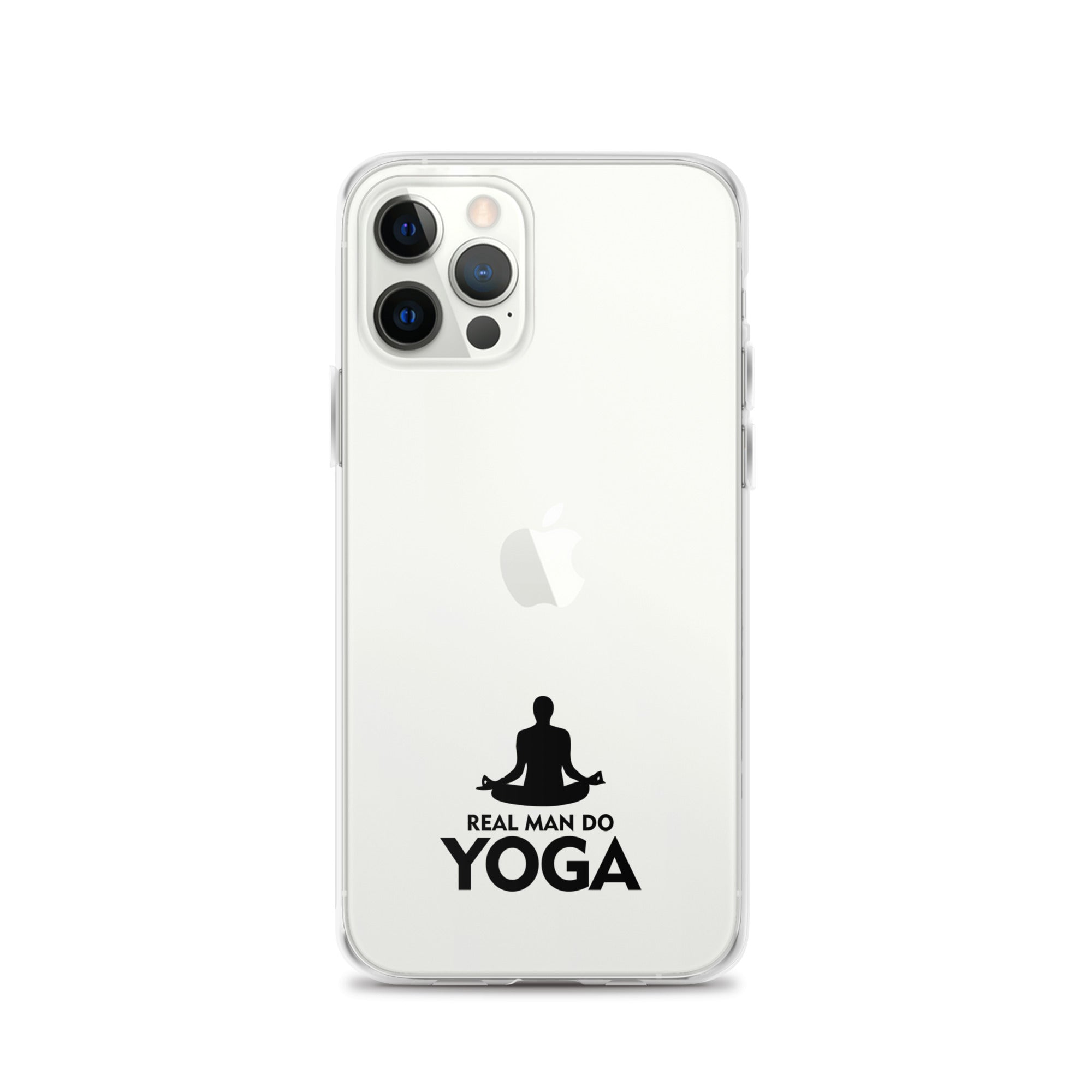 REAL MAN DO YOGA - iPhone Case