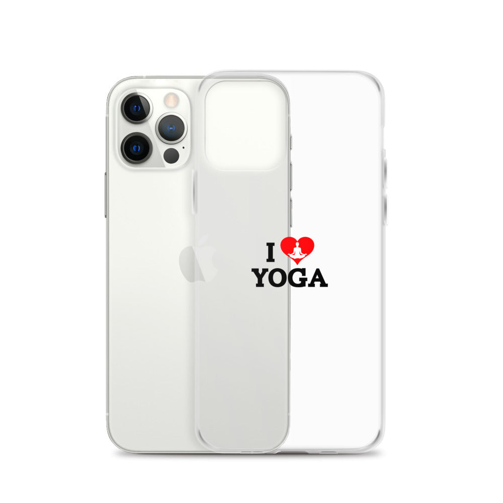 I LOVE YOGA- iPhone Case Transparent