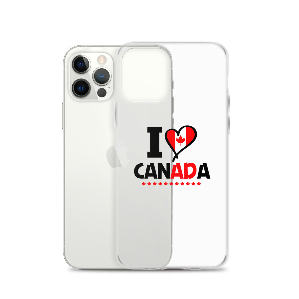 I LOVE CANADA - iPhone Case Transparent