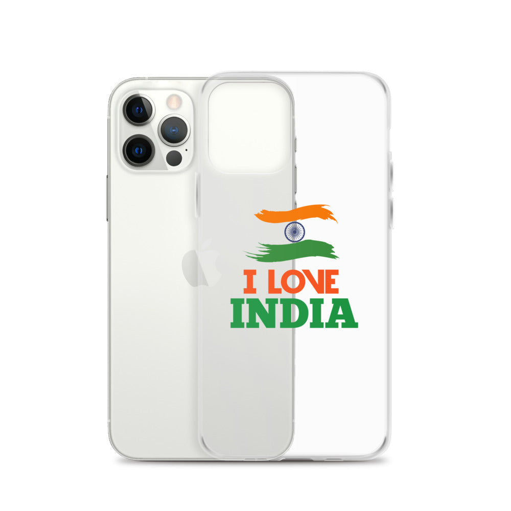 I LOVE INDIA - iPhone Case Transparent