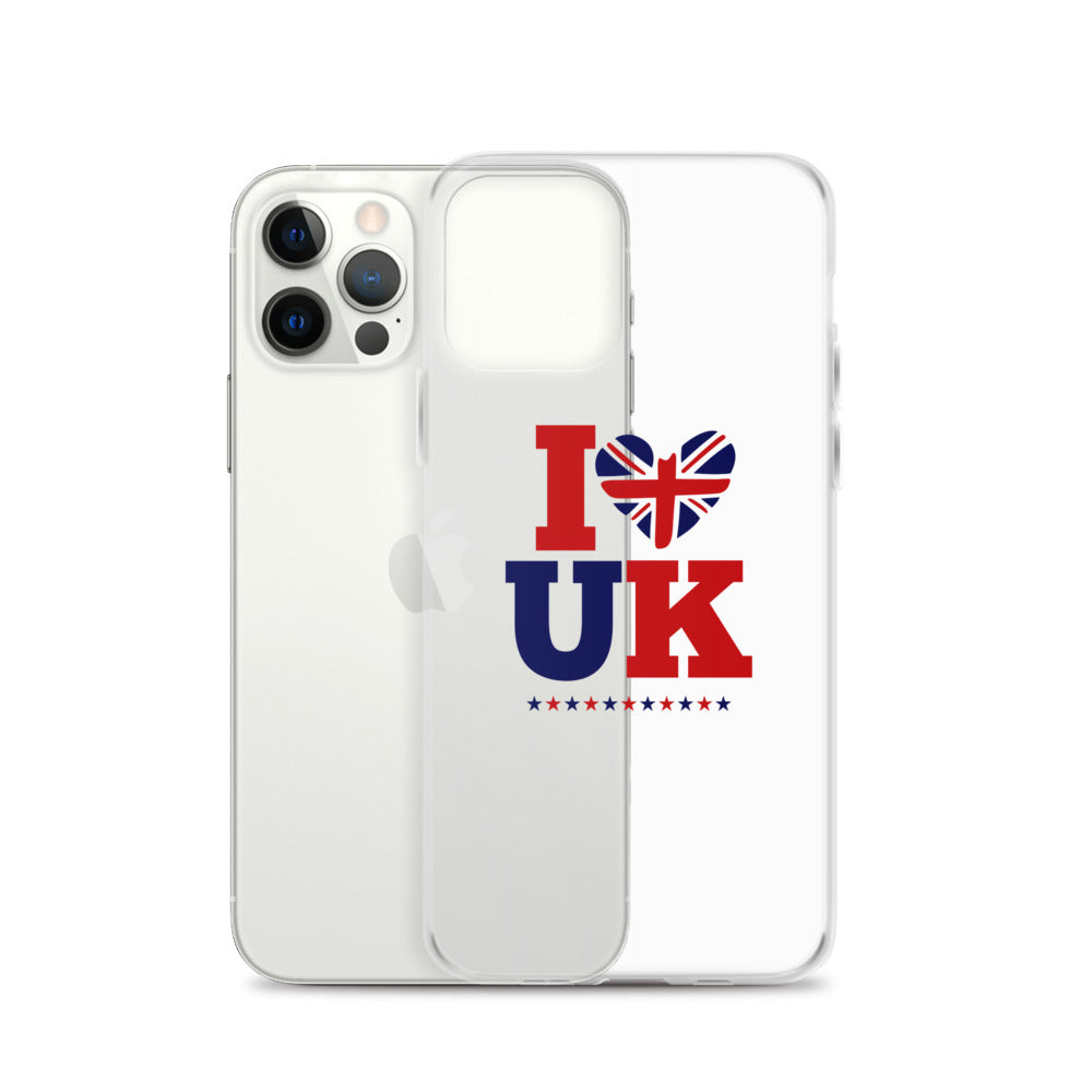 I LOVE UK - iPhone Case Transparent