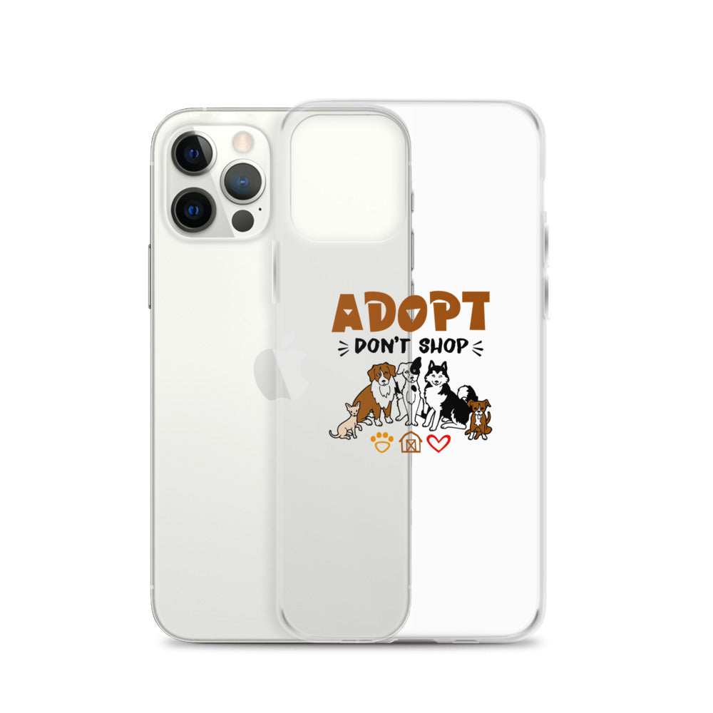 ADOPT DON'T SHOP - iPhone Case Transparent