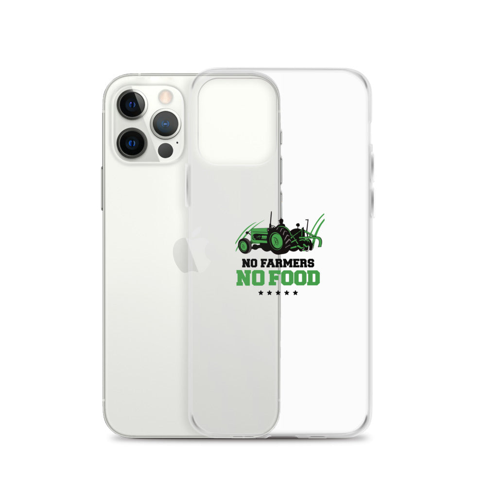 NO FARMERS NO FOOD - iPhone Case Transparent